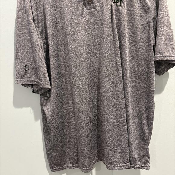 Baylor University Polo Shirt Mens 2XL Gray Holloway Dry Excel Performance Golf - Picture 5 of 10